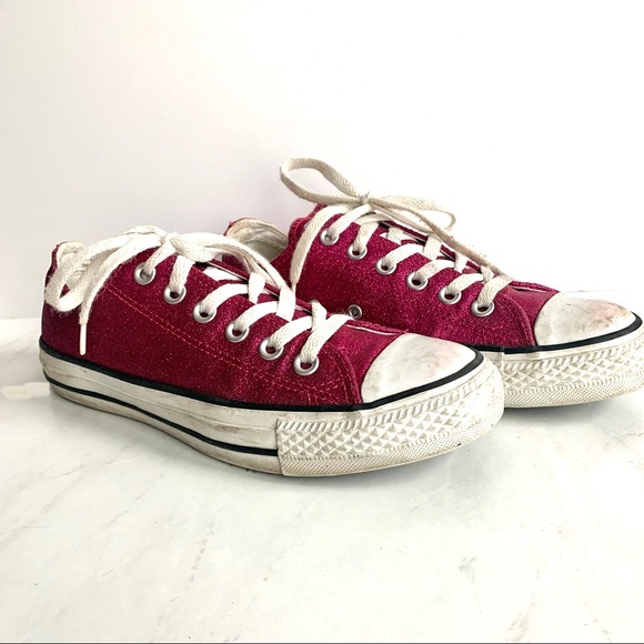 Glitter Pink Converse - Picture 2 of 10